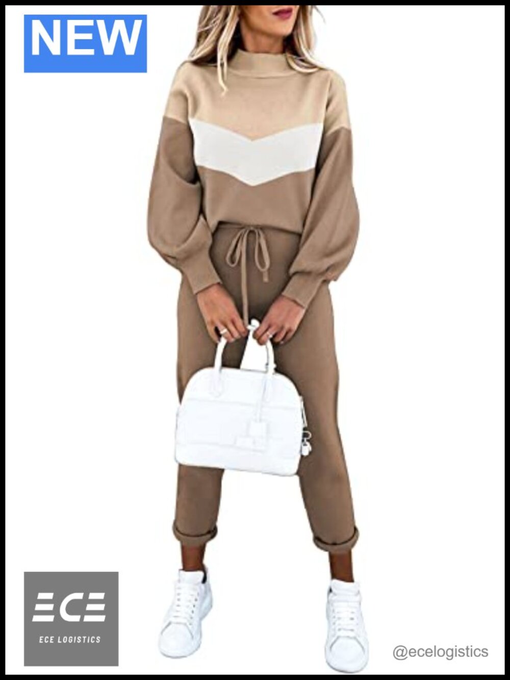 2 Piece Sweatsuit Set Long Sleeve Pullover & Jogger Pants